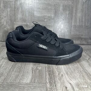 Vans Rowley Classic Skate Shoes Women 9 Men 7.5 Black Suede Canvas 721356 NEW